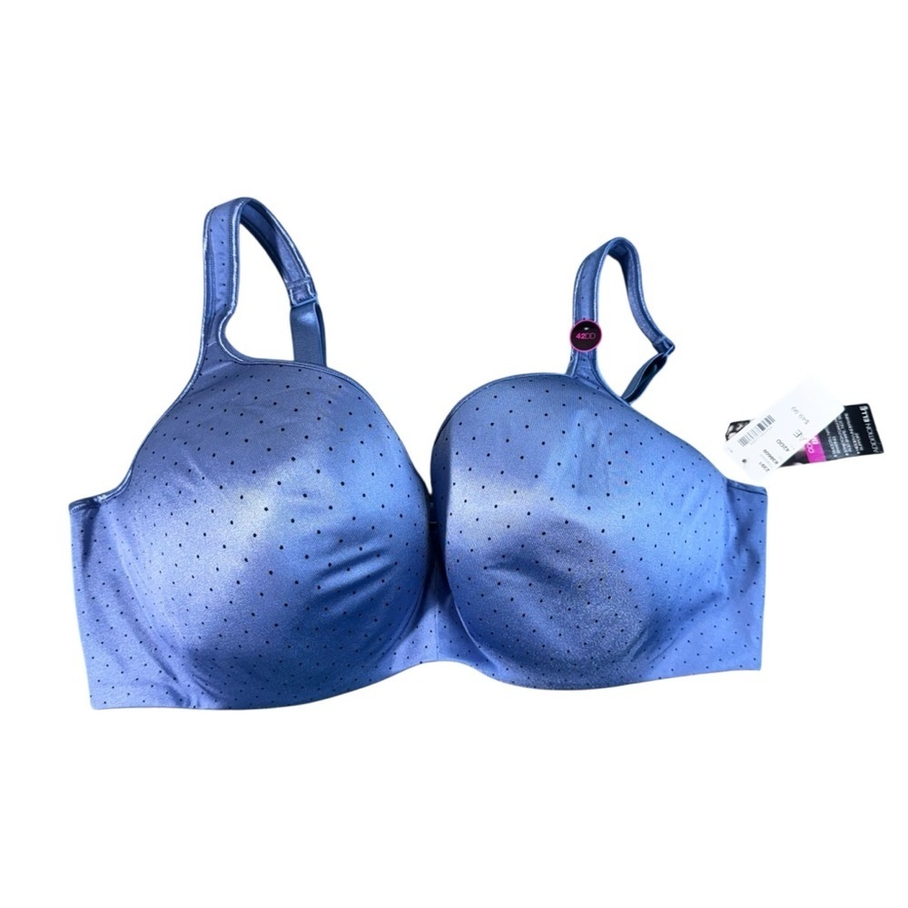 Addition Elle Blue Polka Dot Underwire Bra Size 42DD NWT Brand New